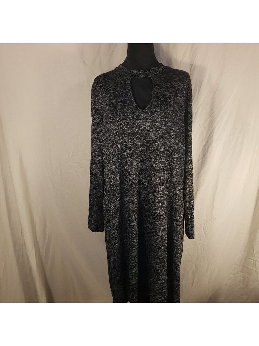 Lane Bryant Gray Keyhole Swing Dress - 18/20